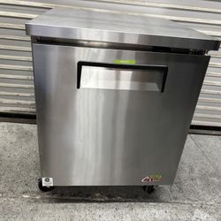 1 Door Under Counter Freezer On Wheels Turbo Air Commercial Stainless Steel 27“ Nsf Restaurant