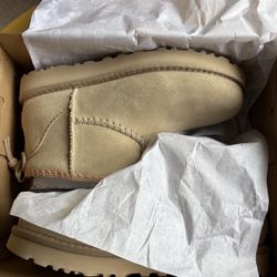 UGG Classic Mini Alaria Tan Size 7