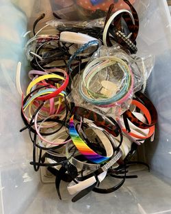 Box of misc headbands 