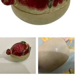 Antique pomegranate ceramic tea pot