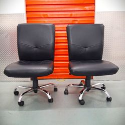 Office chairs set of 2 computer chairs gaming executive desk chair adjustable height wheels rolling