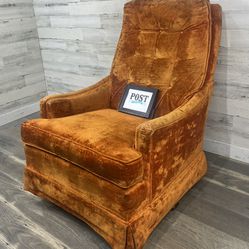 Vintage Orange Rocking Chair