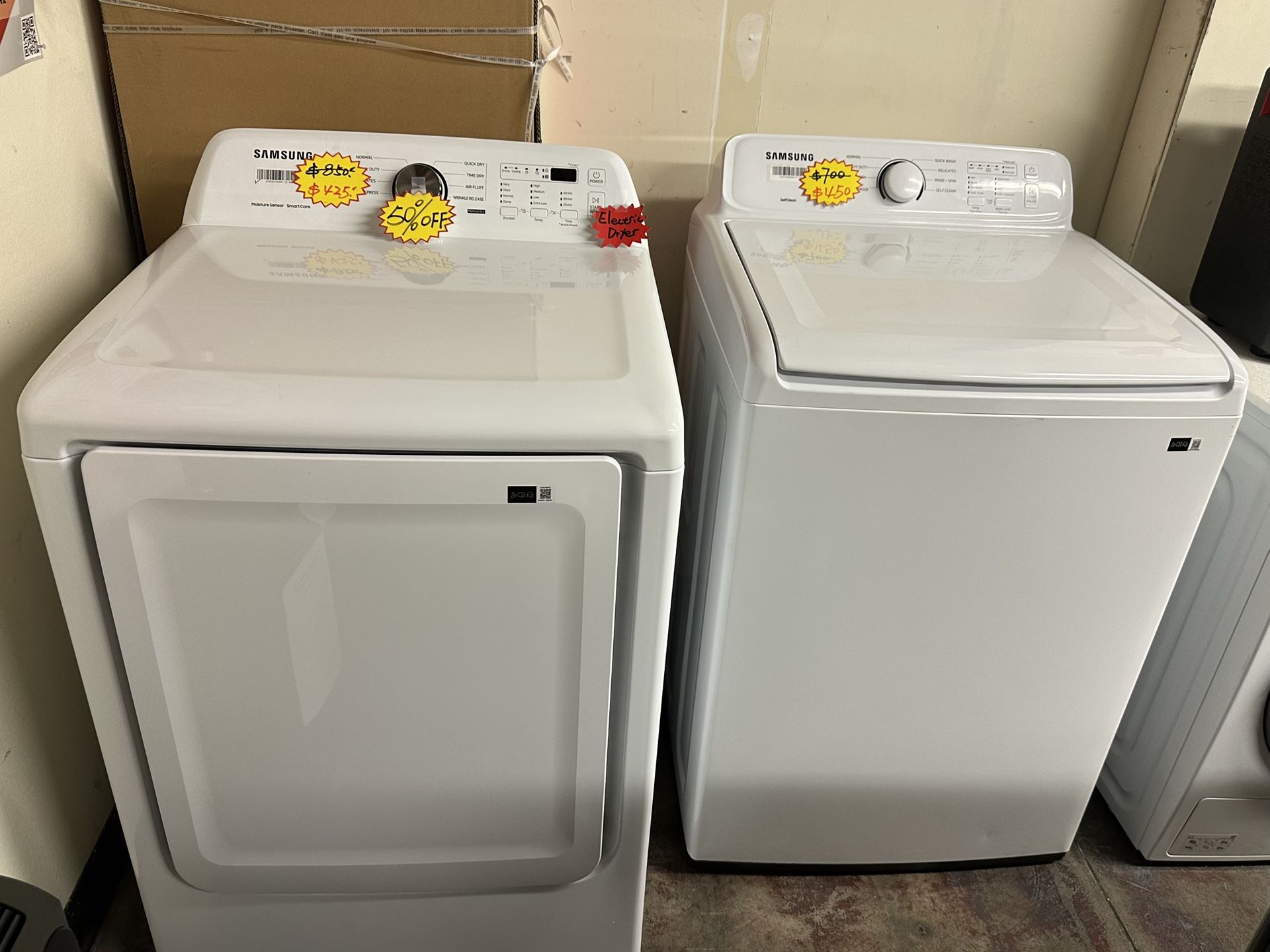 Samsung Washer and Electric Dryer Set🔥