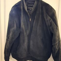 Croft & Barrow Black Suede Leather XL Mens jacket