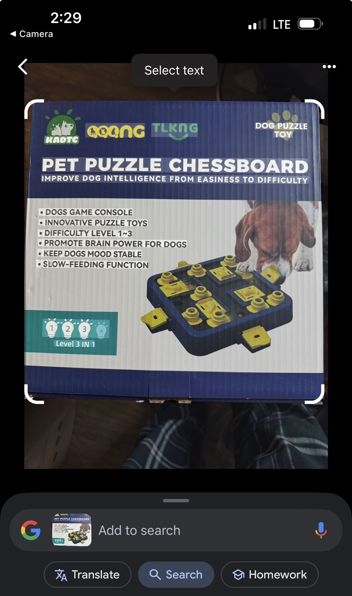 Pet Puzzle Chessboard
