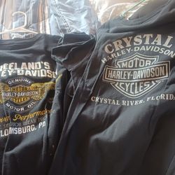 harley shirts, American eagle, and random