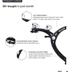 Saris Bones Car Trunk Bicycle Rack Carrier, Mounts 2