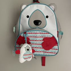 SkipHop Skip Hop Little Kids Polar Bear Unisex Backpack School Travel Daycare So Cute!  Boys Girls 