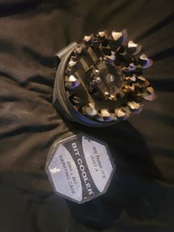 Drill Bit Set With Black Round Case