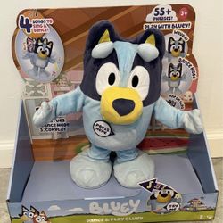 Bluey Dance and Play 14" Animated Plush Over 55 Phrases and Songs