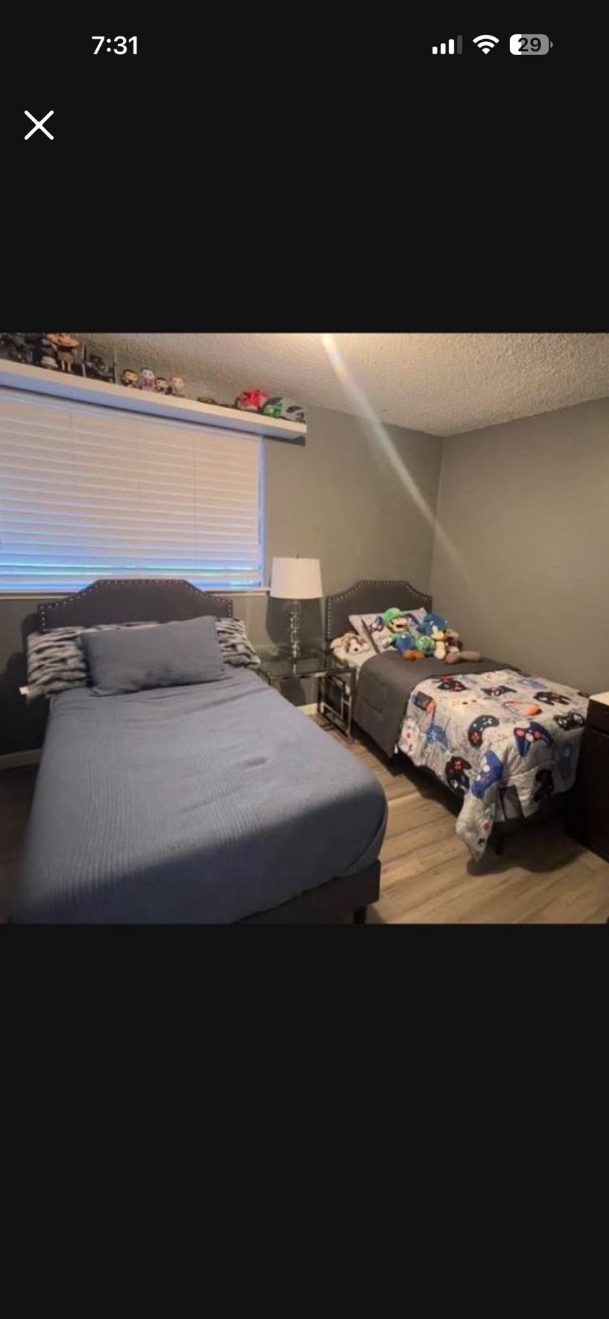 Two Twin Beds With Mattress 