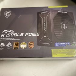 MSI MAG A750GLS PCIE5, 750 WATT Power Supply (PSU) 80+ Gold NIB