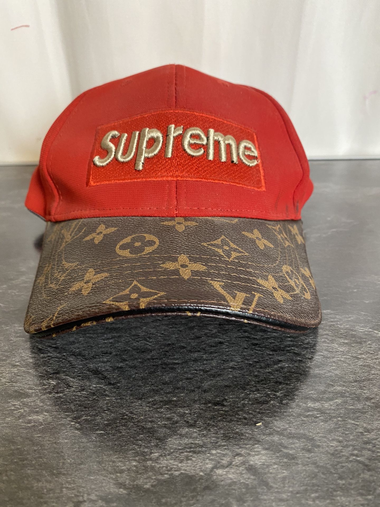 Supreme Louis Vuitton Monogram Pattern LV Vintage Rare Cap