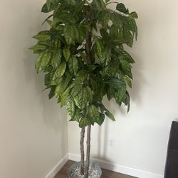 81” Artificial Tree w/ Pot – Realistic Faux Plant