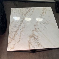 Stone Top Coffee Table. Square.