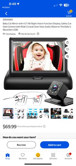 Brand New Smart Baby Car Monitor – Model YB-403CA 👶🚗