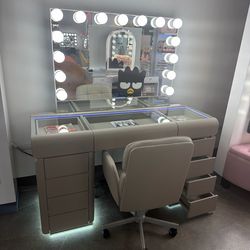 Glam vanity set take it home today and pay later no money down no credit need