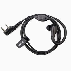Retevis RT22 Walkie Talkie Earpiece 2 Pin Acoustic Tube Headset with Mic PTT. 