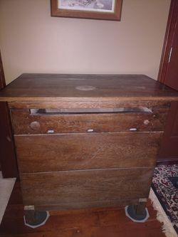 Antique potato bin