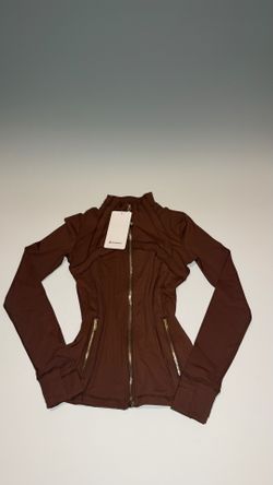 Brand New Brown Lululemon Jacket With Gold Zipper Size S