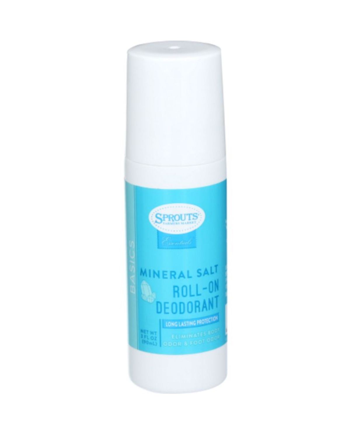 Sprouts Mineral Salt Roll on Deodorant Long Lasting Protection 3fl Oz 90m New
