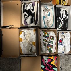 10 Pairs Size 12 Men. Nike, Jordan, Reebok, And Champion