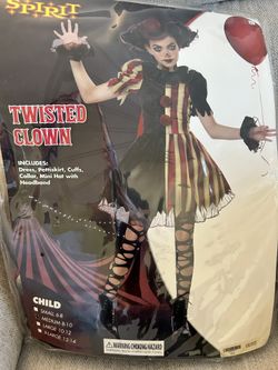 Twisted Clown Kids Halloween Costume (medium)