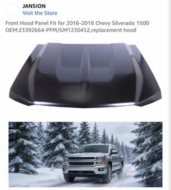 Front Hood Panel Fit for 2016-2018 Chevy Silverado 1500