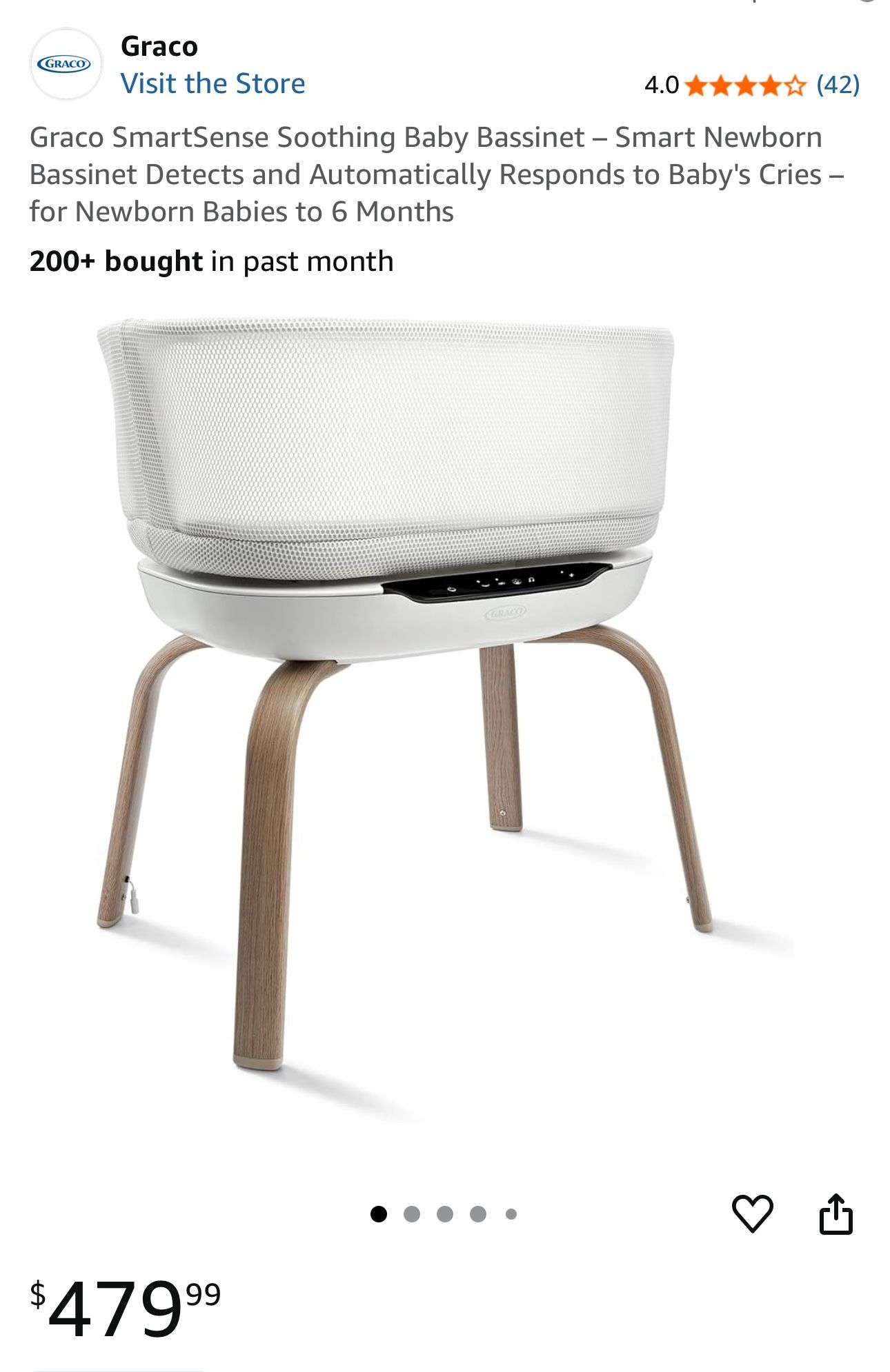 ✨🍼 Graco SmartSense Soothing Baby Bassinet🧸✨ 📦 New in box – save BIG 💸