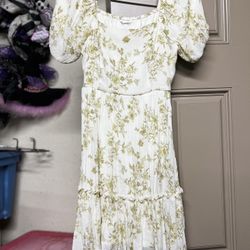Cottage Core Summer Floral Dress