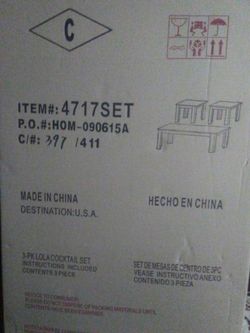 3 piece dining room set 4 sale.unopened