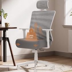 High-Back Mesh Office Chair with Headrest