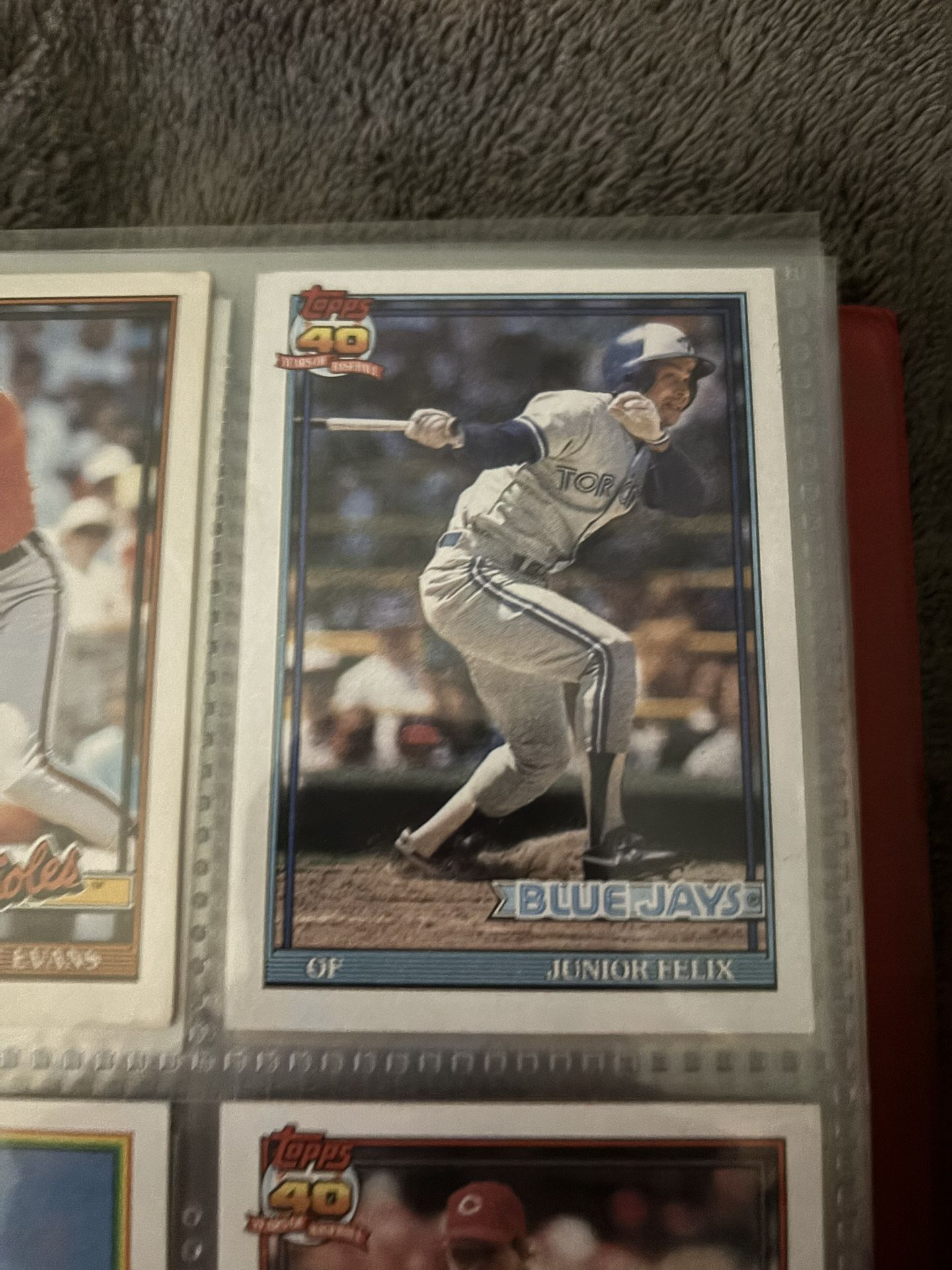 Topps #543 Junior Felix Blue Jays baseball card #baseball #bluejays