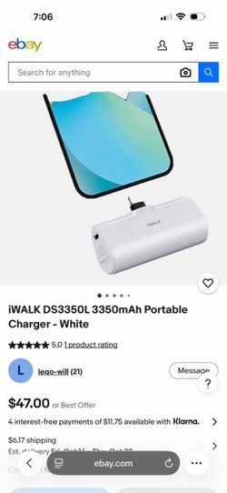 Iwalk portable charger