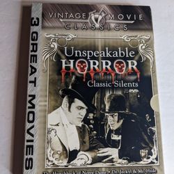 Vintage Movie Classics Unspeakable Horror Classic Silents Info Below .
