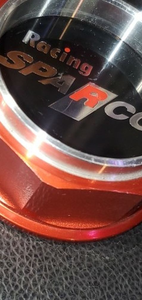 Jdm Rare Genuine Racing Sparco Crimson Wheel Center Cap