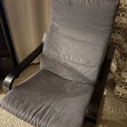 IKEA Poang chair smoke cover black arms