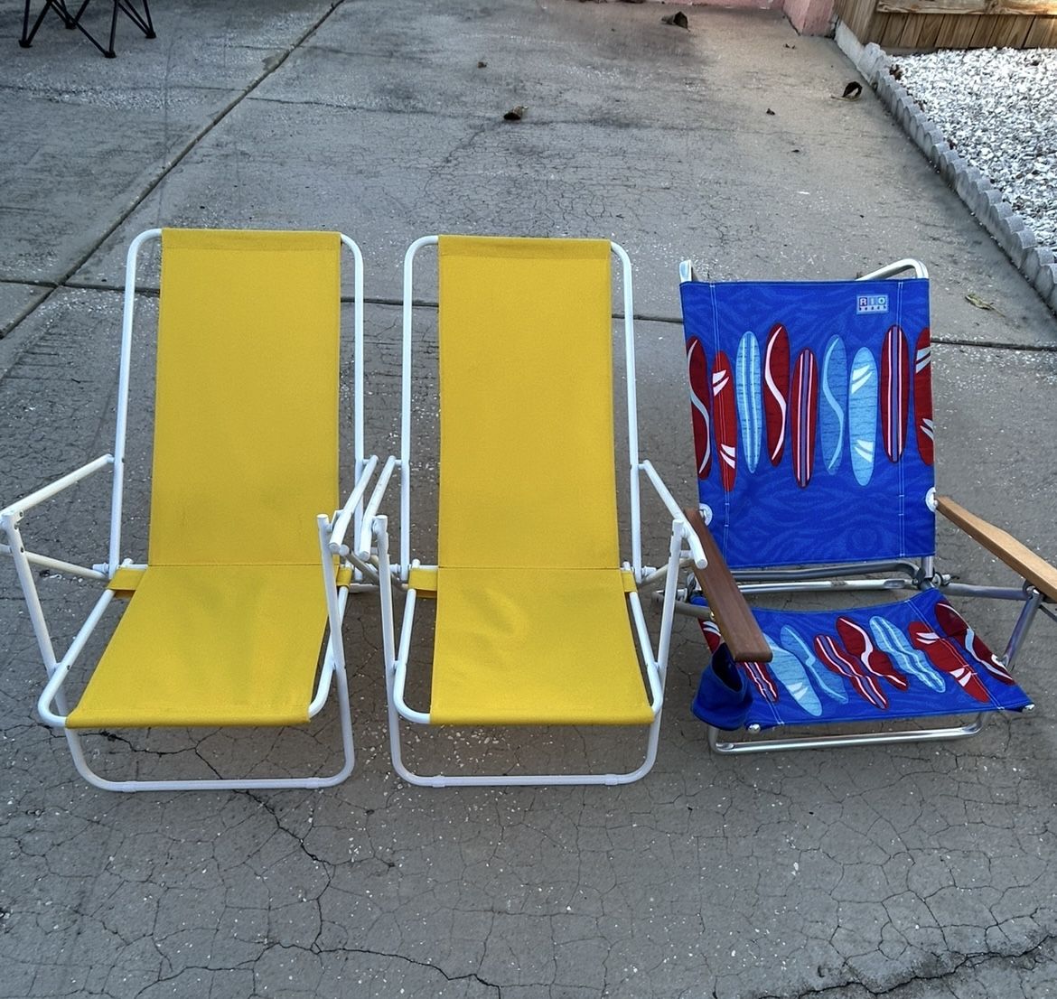 Beach Chairs - Set of 5
