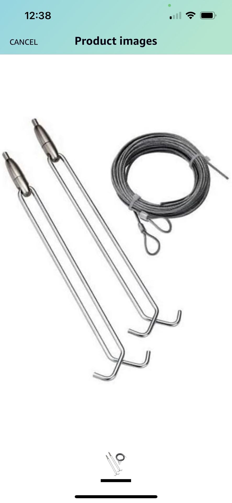 LITHONIA LIGHTING ZACVH M100 Adjustable Aircraft Cable, 10-Foot