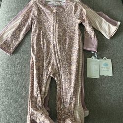 Baby Girls' 3pk Floral Cotton Sleep N' Play - Cloud Island™ Pink