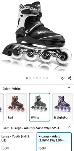 Ruthfot Inline Skates XL See Picture For Size Adjustable