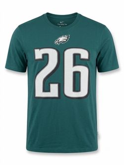 Philadelphia Eagles Saquon Barkley #26 Dark Teal Green T-Shirt Size Small