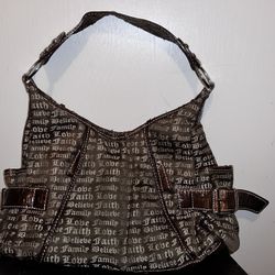 Brown Faith Shoulder Bag