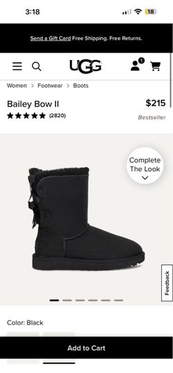 UGG K Bailey Bow II Boots