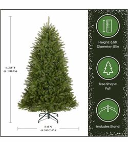 New National Tree Company 6.5ft Unlit Dunhill Fir Artificial Christmas Tree