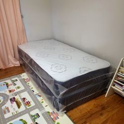 NEW TWIN-SIZE MATTRESS AND BOX SPRING 💤
