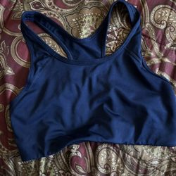 Dark Blue Sports Bra 
