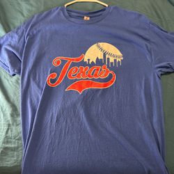 Texas Rangers T Shirt Sz L