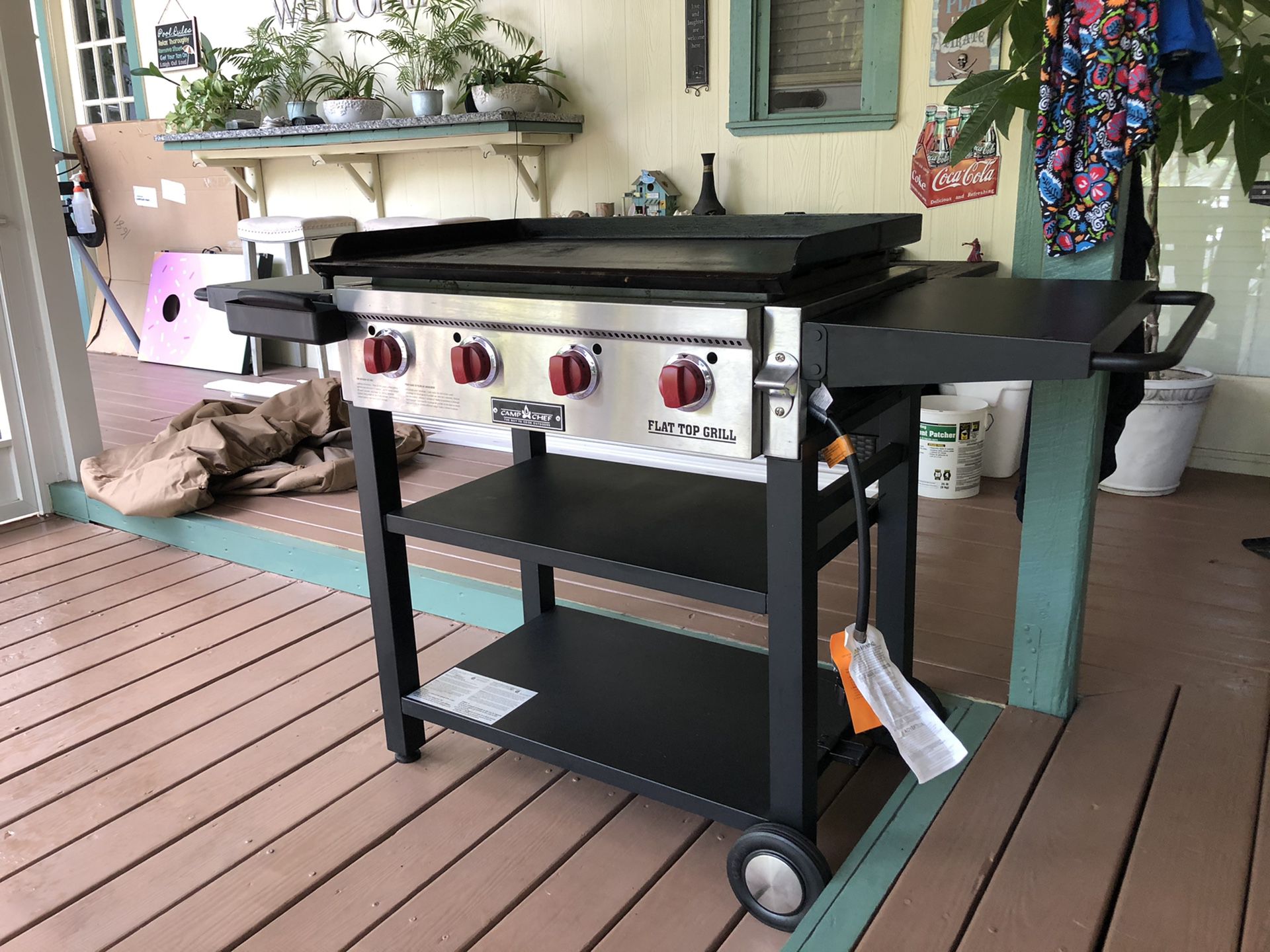 Camp Chef - flat top and grate grill.
