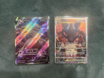 Pokémon Cards Lucario Vstar MewtwoV Mint